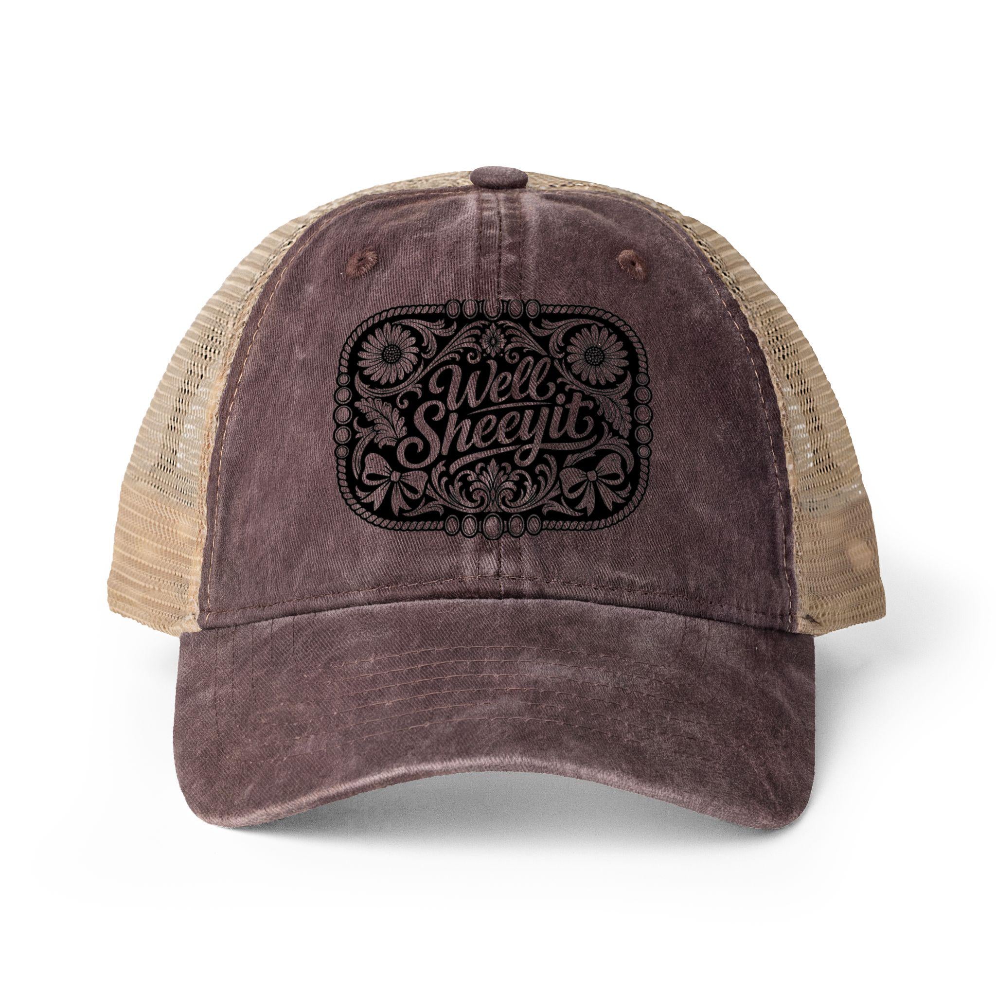Women's Washed Mesh-Back Cap