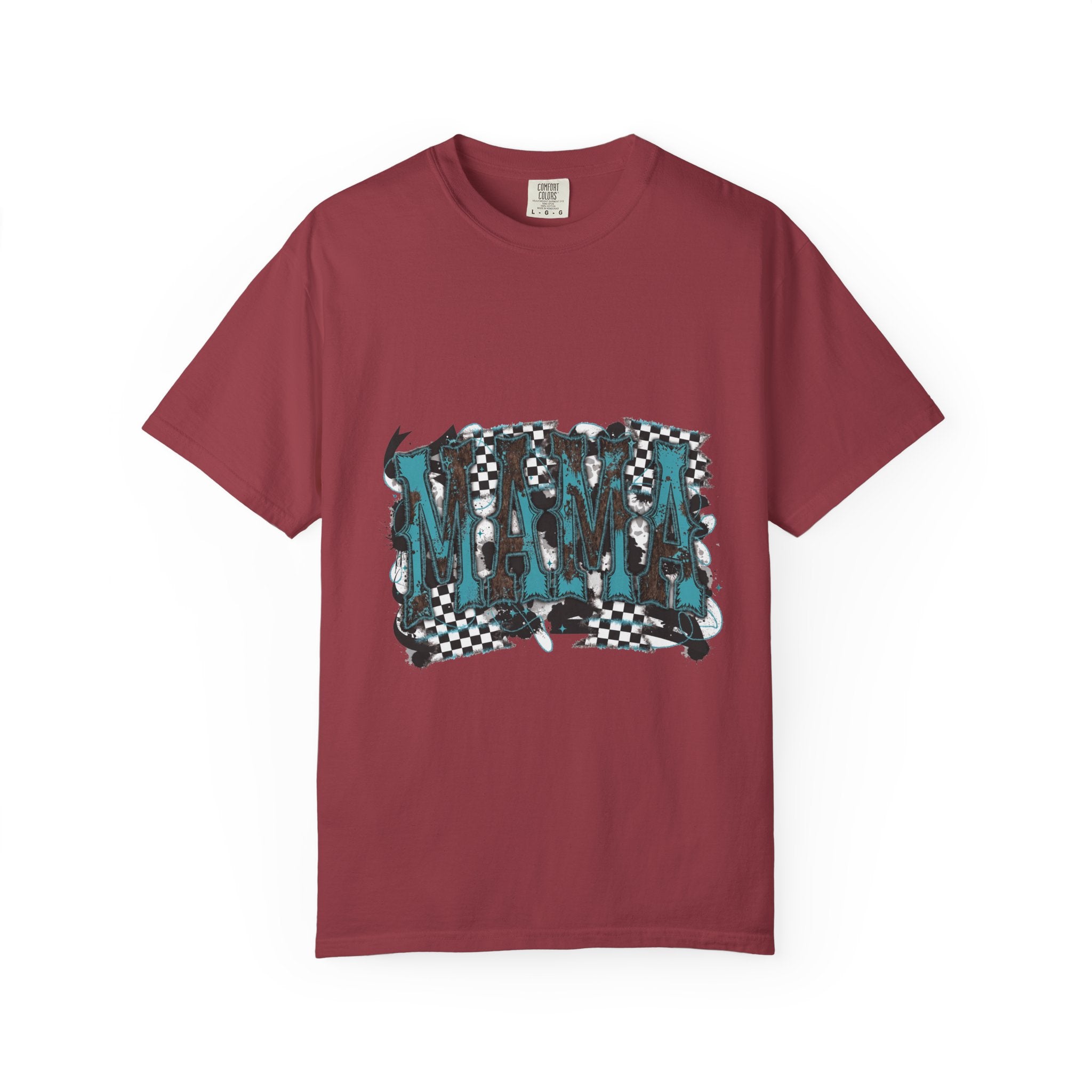 Mama Checkerboard Graphic T-Shirt