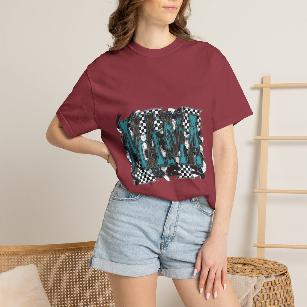 Mama Checkerboard Graphic T-Shirt