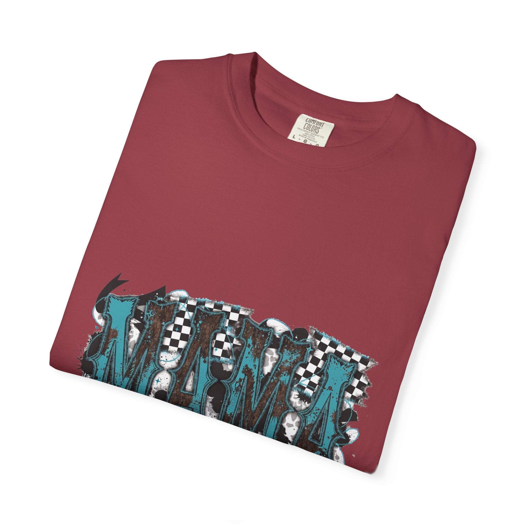 Mama Checkerboard Graphic T-Shirt