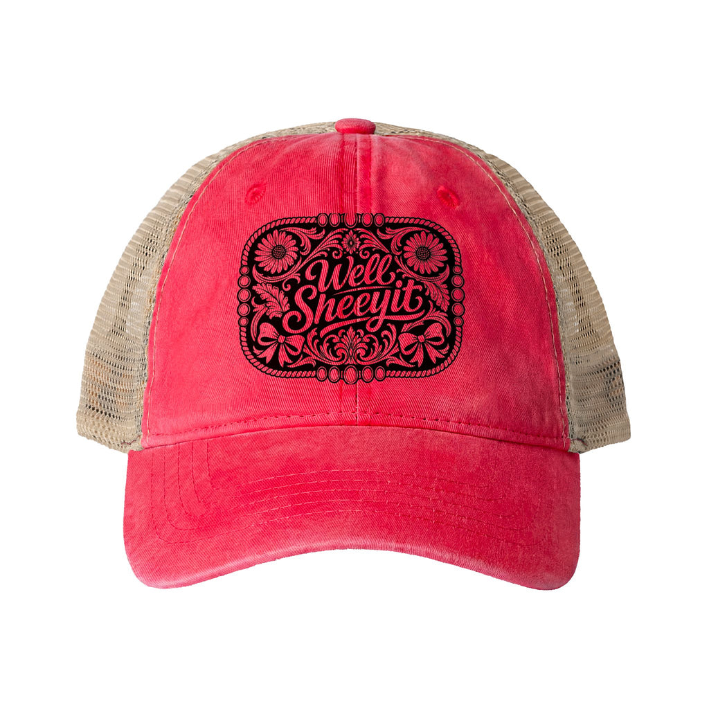 Women's Washed Mesh-Back Cap