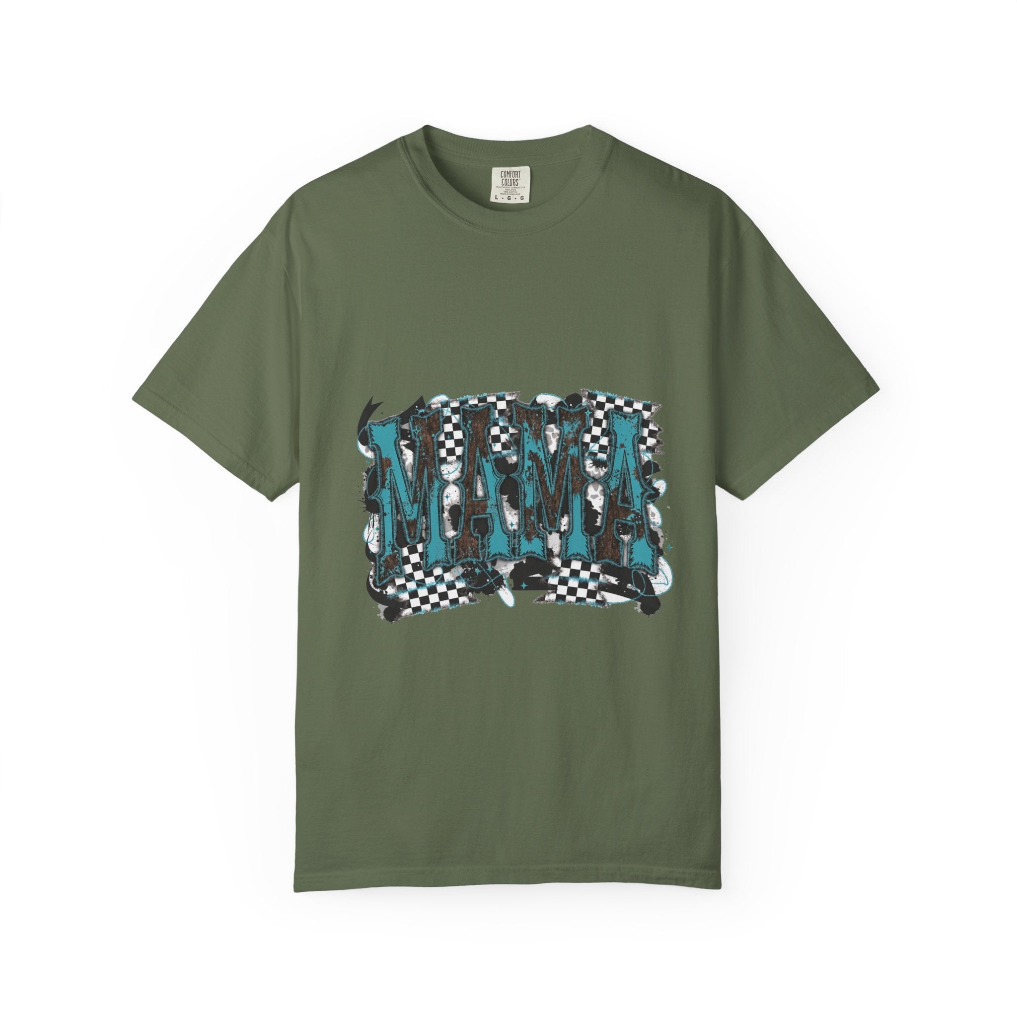 Mama Checkerboard Graphic T-Shirt