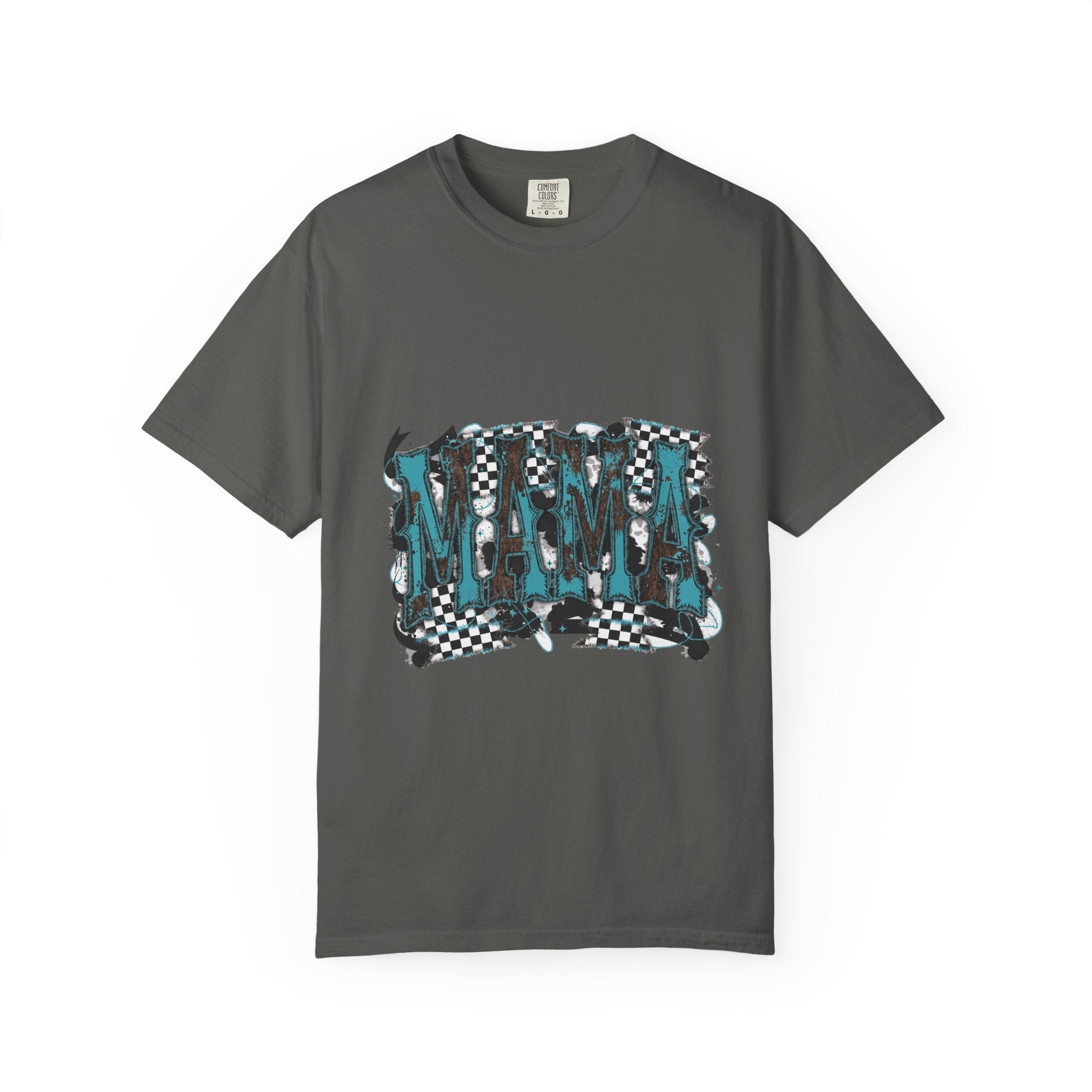 Mama Checkerboard Graphic T-Shirt