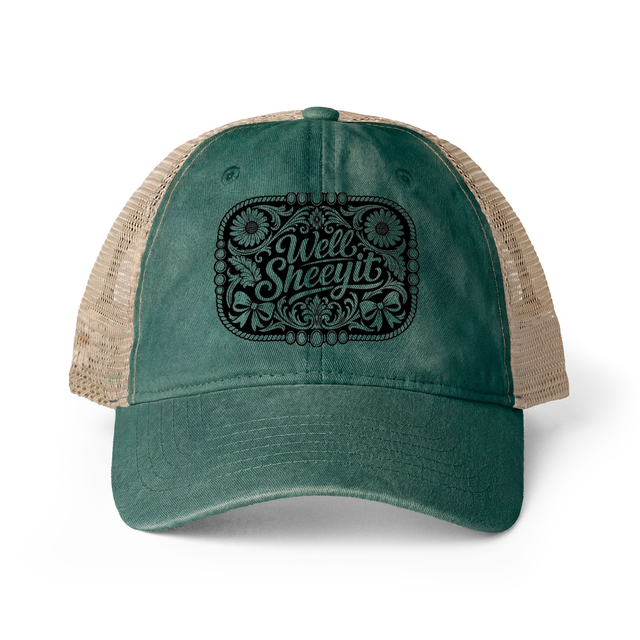 Women's Washed Mesh-Back Cap
