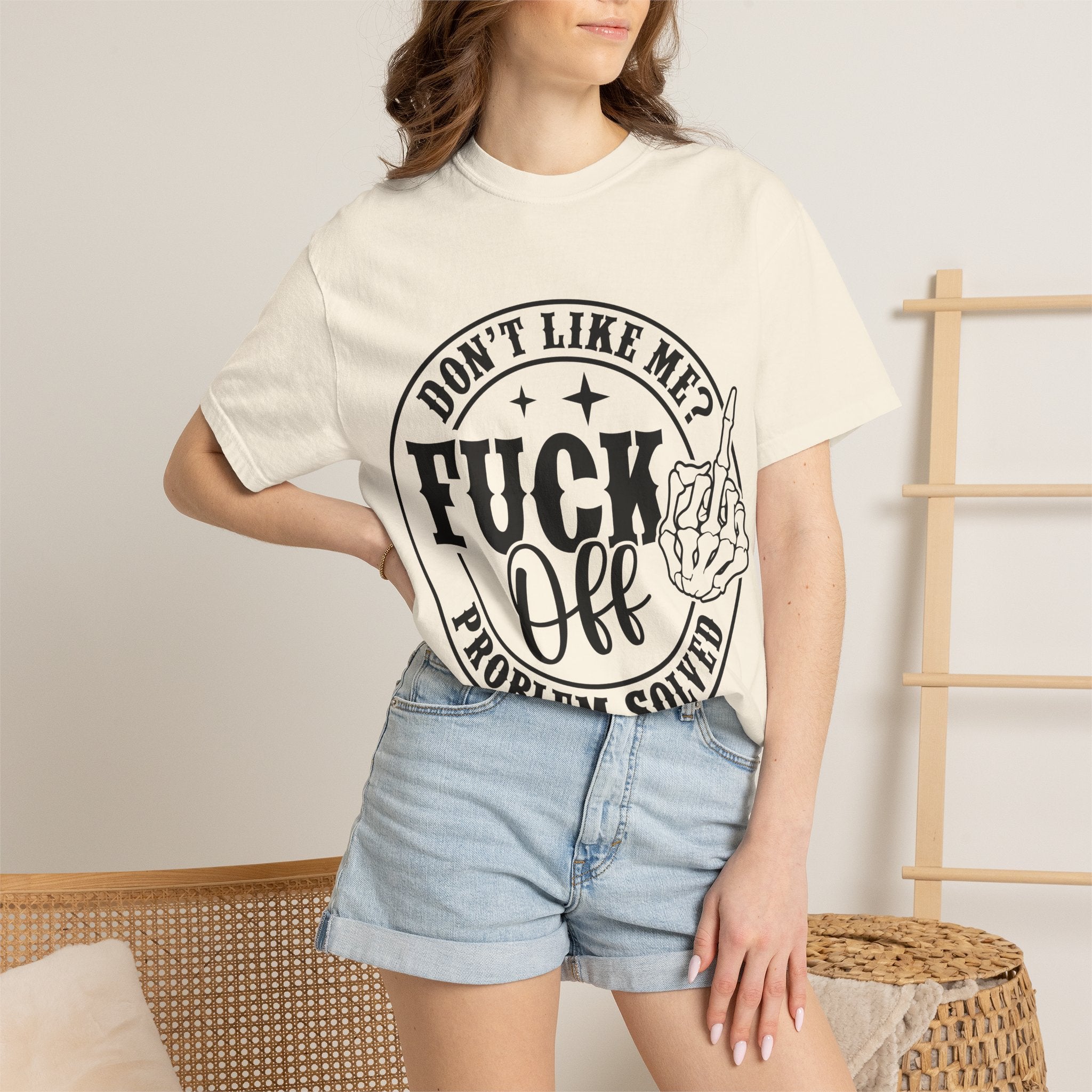 Fuck Off Problem Solved graphic tee