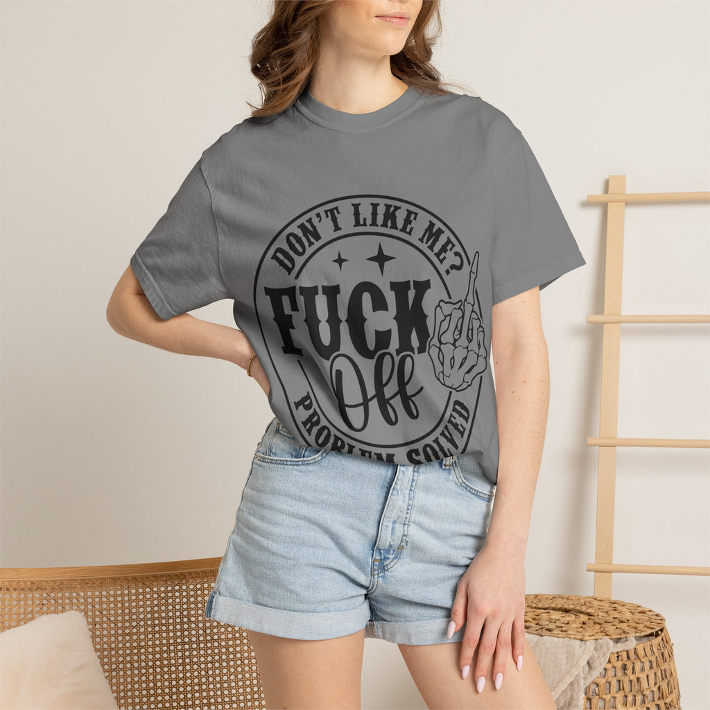 Fuck Off Problem Solved graphic tee