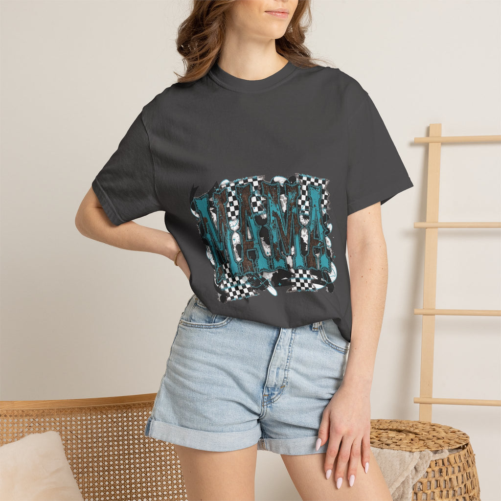 Mama Checkerboard Graphic T-Shirt