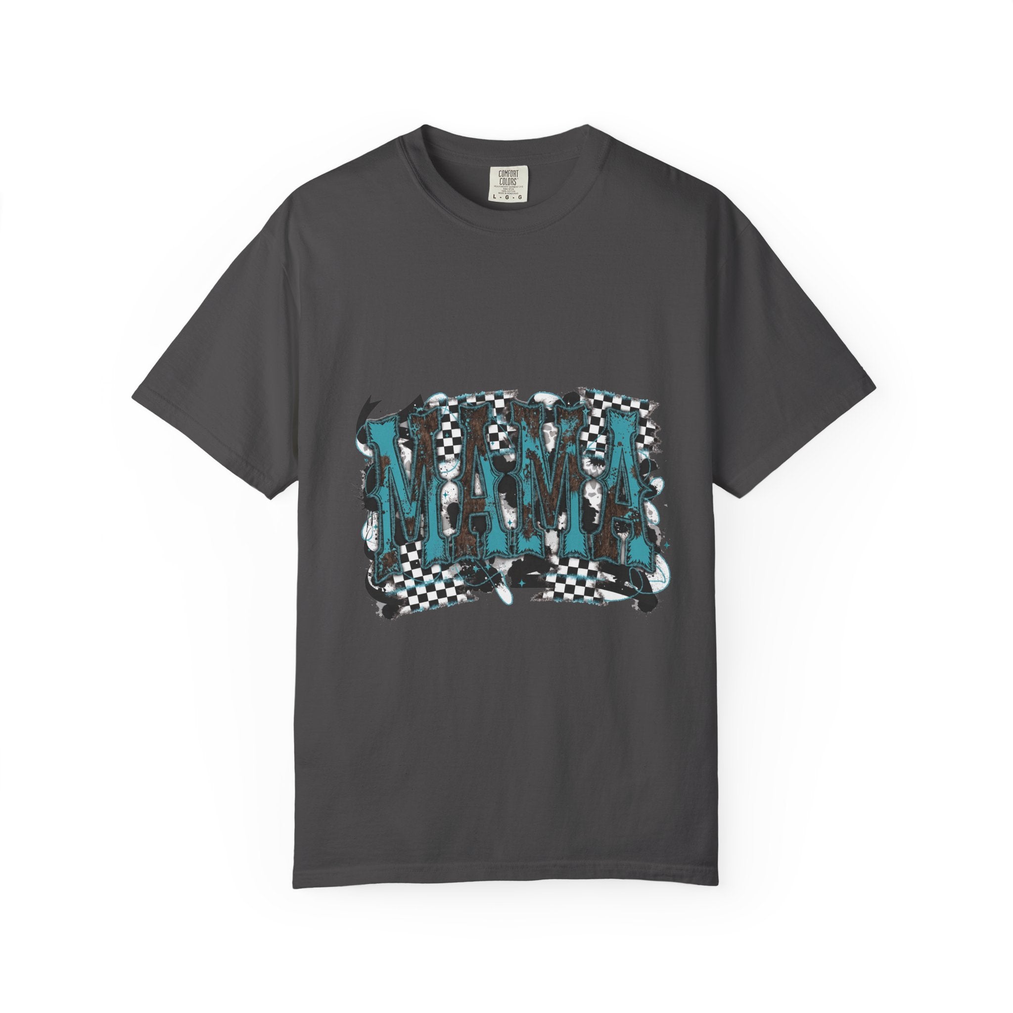 Mama Checkerboard Graphic T-Shirt