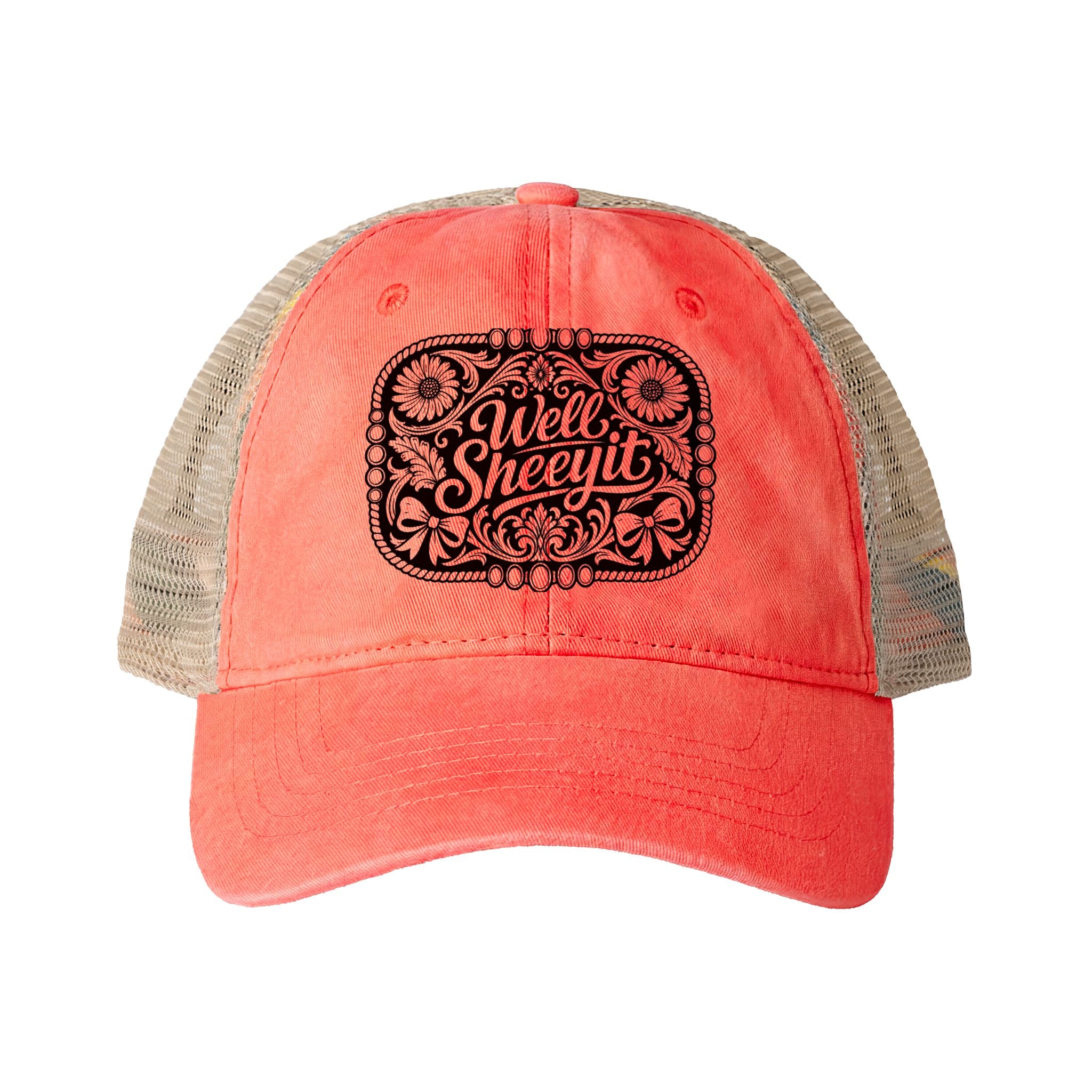Women's Washed Mesh-Back Cap