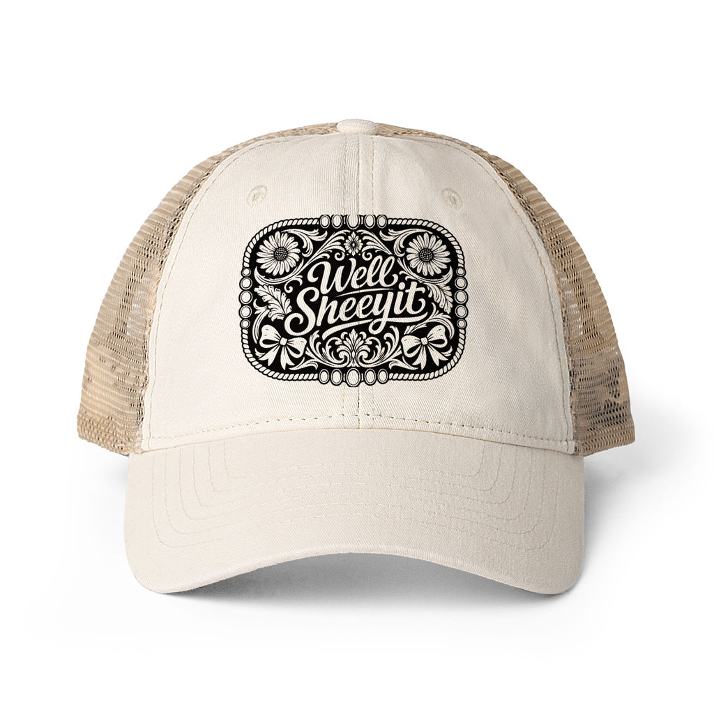 Women's Washed Mesh-Back Cap