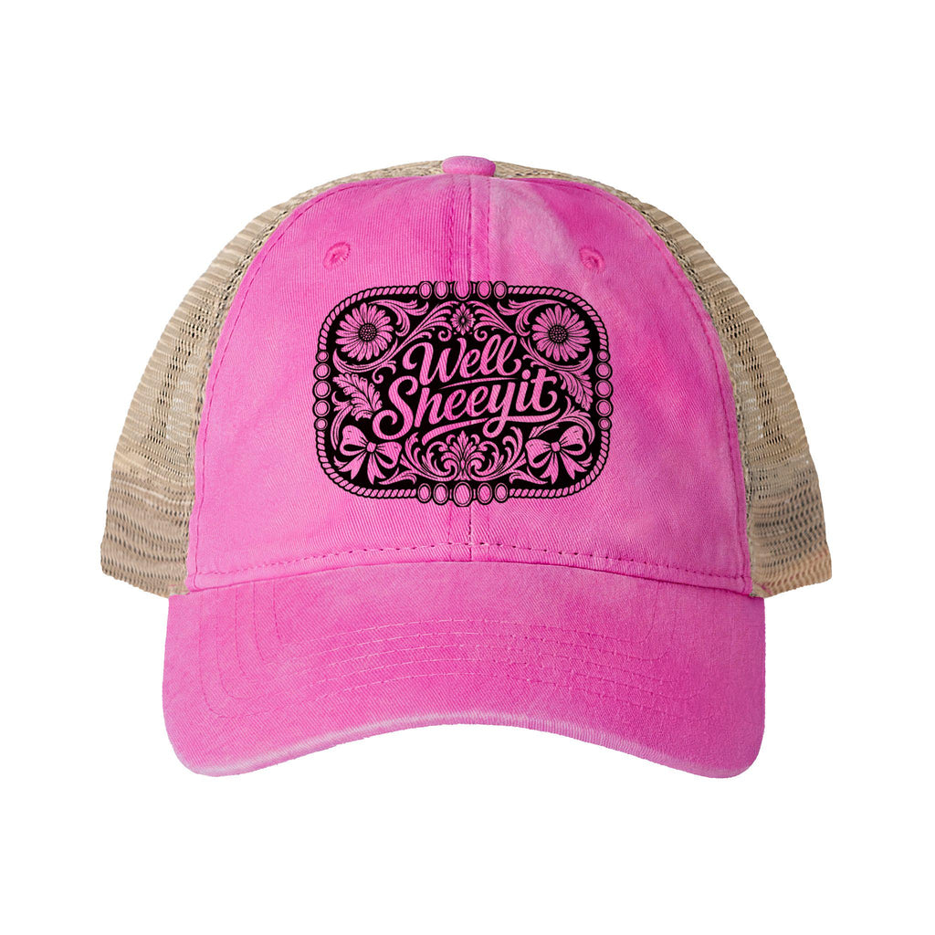 Women's Washed Mesh-Back Cap