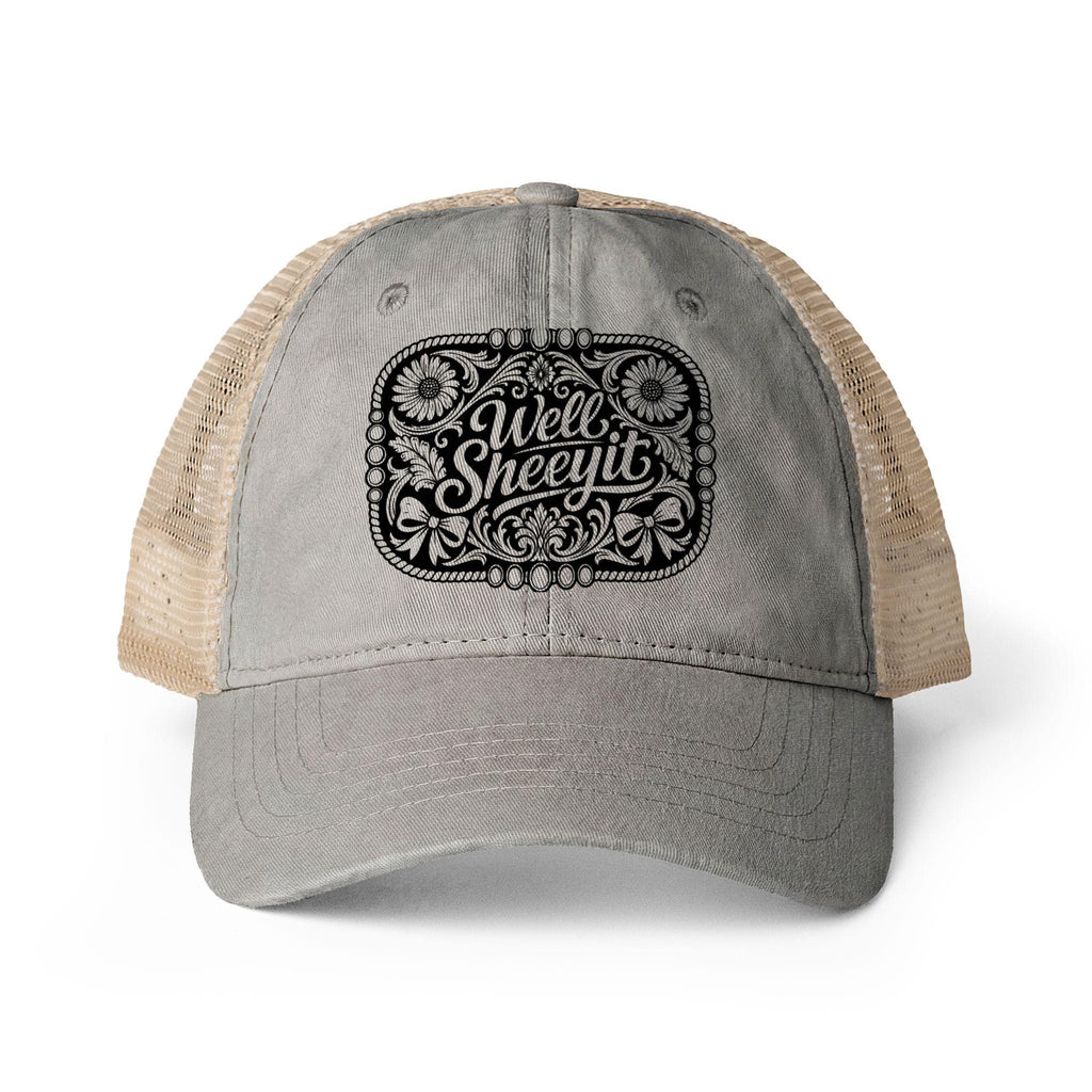 Women's Washed Mesh-Back Cap