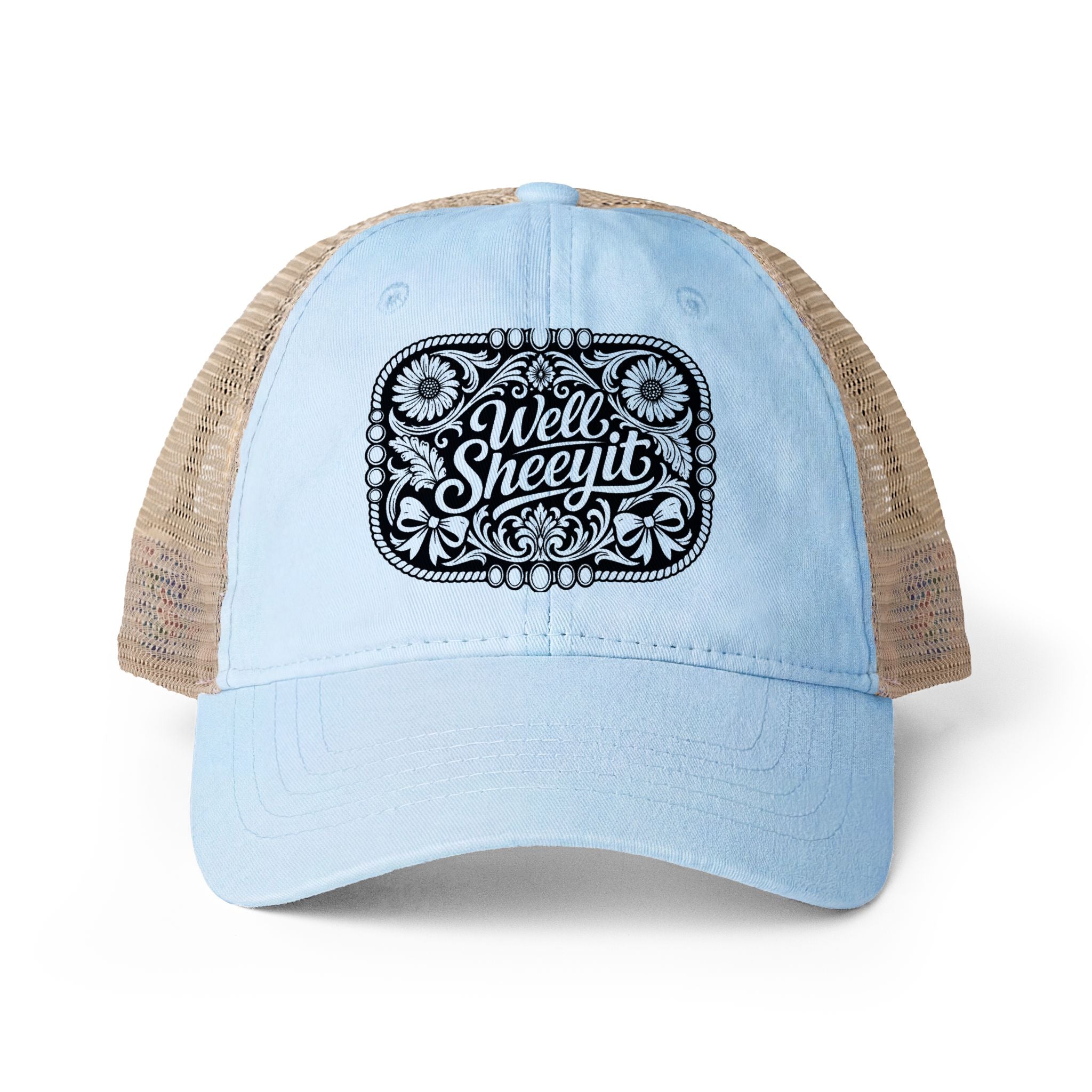 Women's Washed Mesh-Back Cap