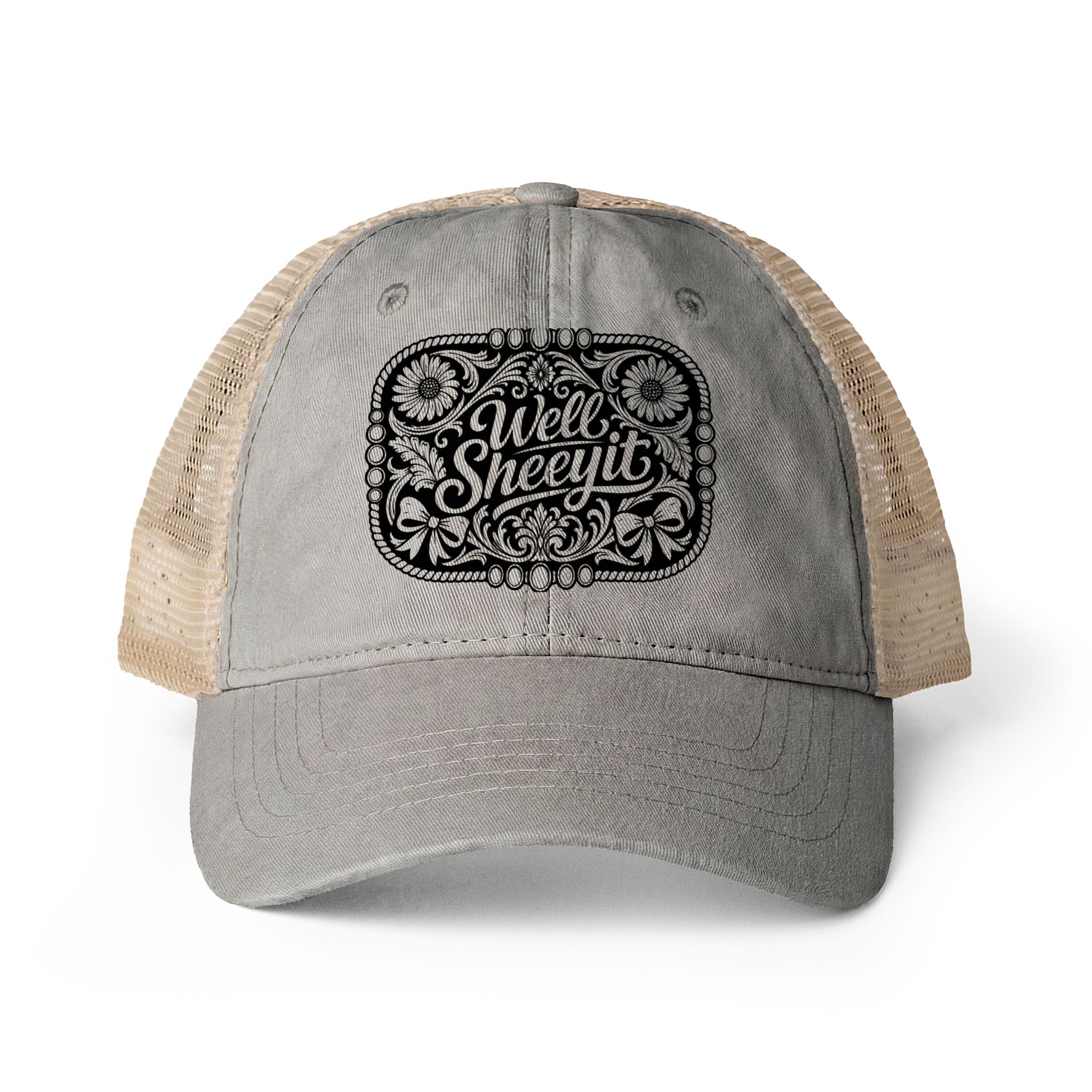 Women's Washed Mesh-Back Cap