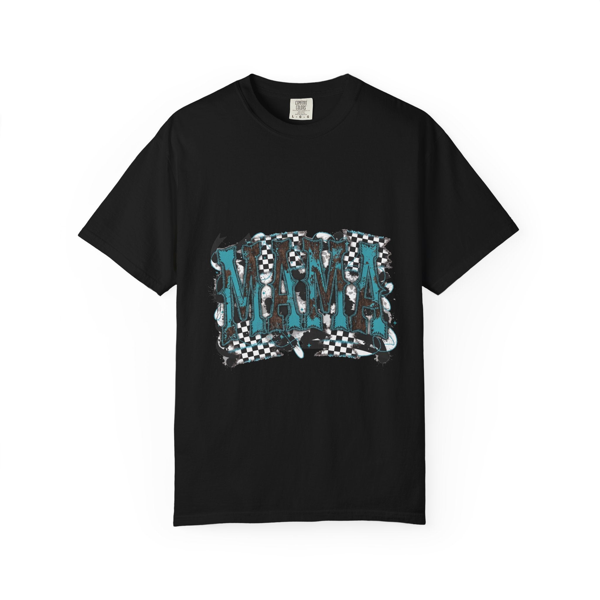 Mama Checkerboard Graphic T-Shirt