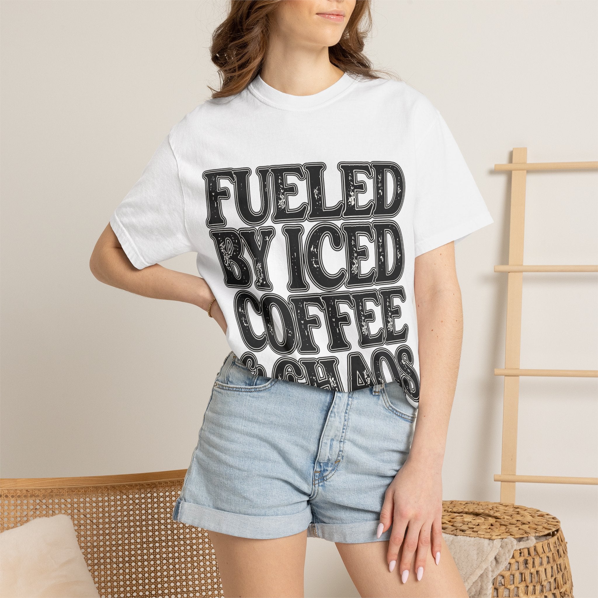 Minimal White T-Shirt | Blank Graphic Tee, Plain Back