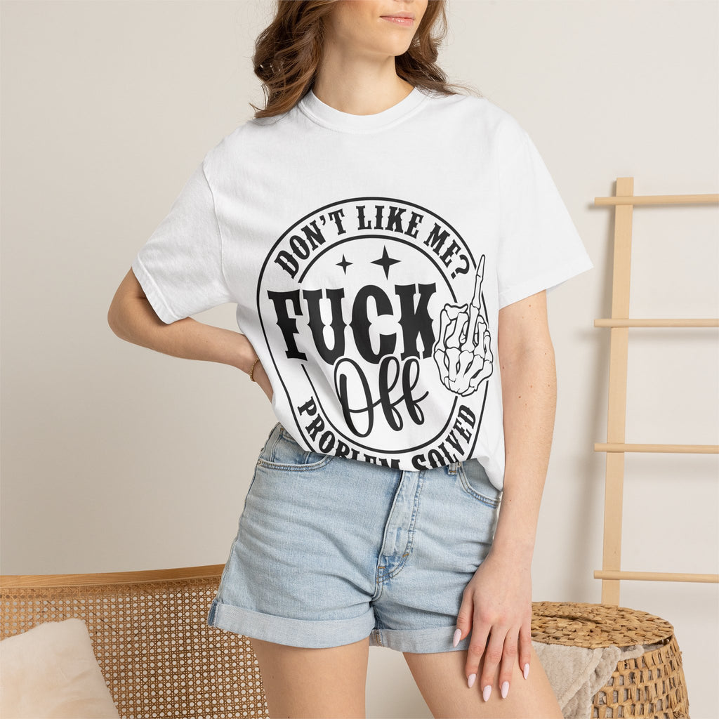 Fuck Off Problem Solved graphic tee
