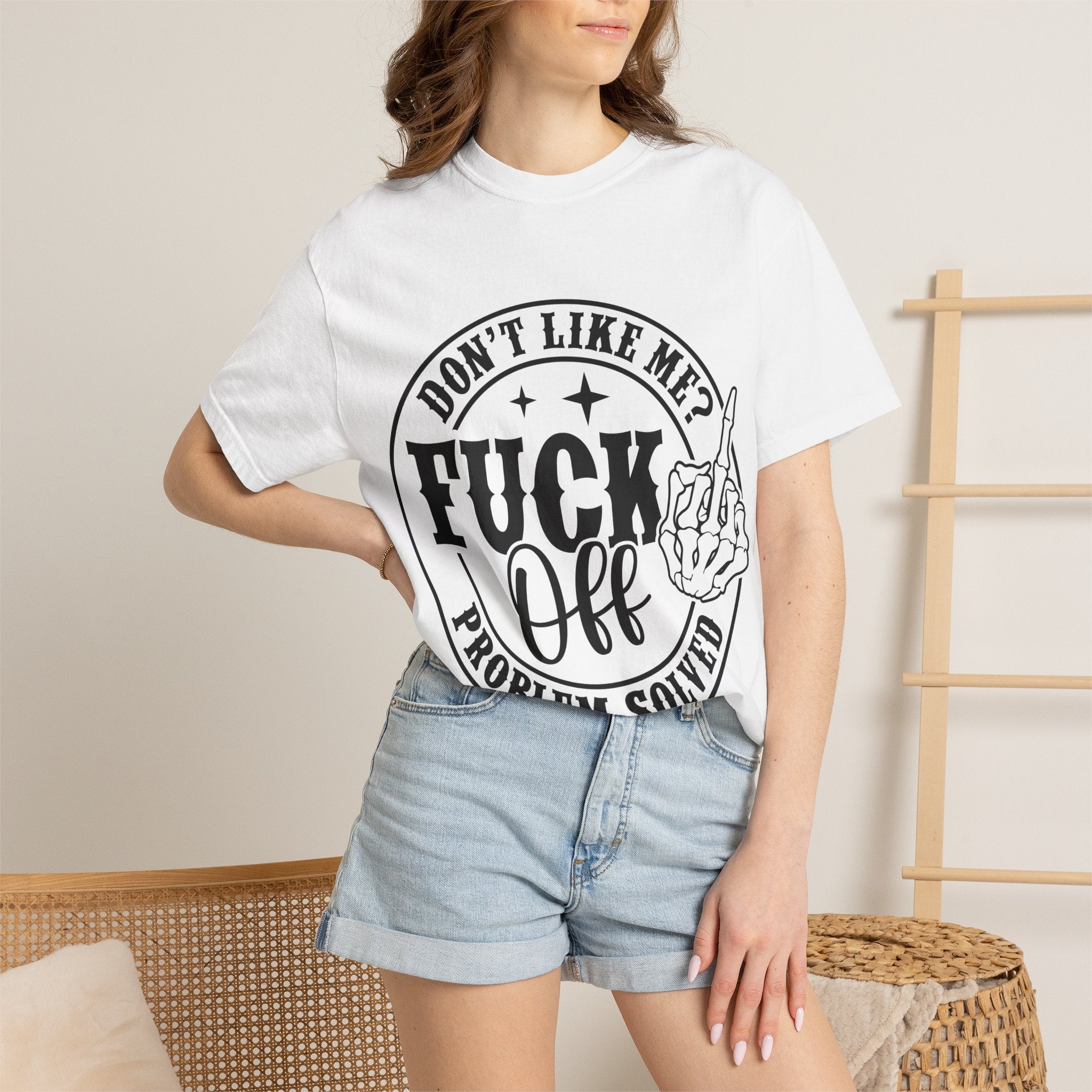 Fuck Off Problem Solved graphic tee