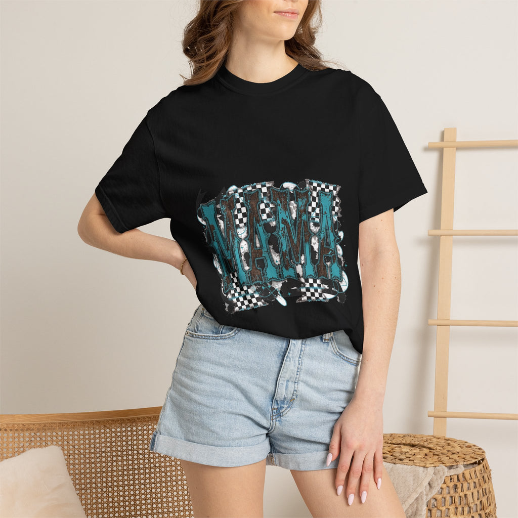 Mama Checkerboard Graphic T-Shirt