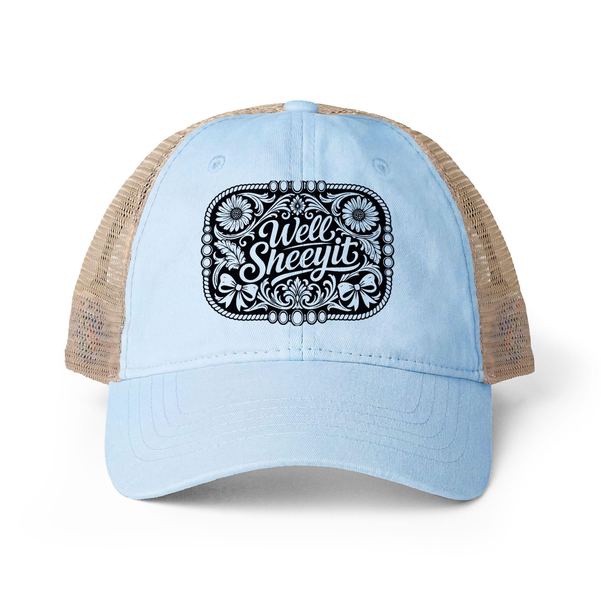 Women's Washed Mesh-Back Cap