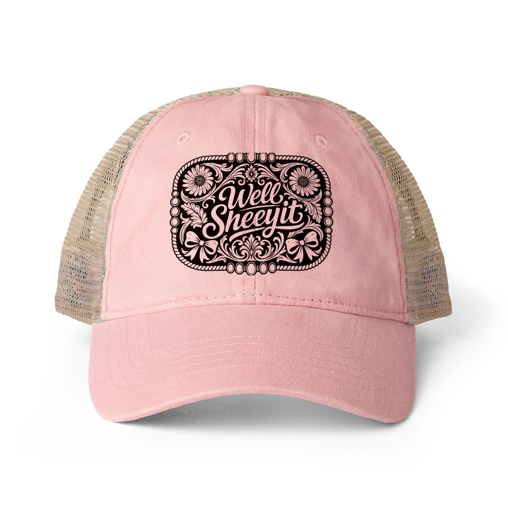 Women's Washed Mesh-Back Cap
