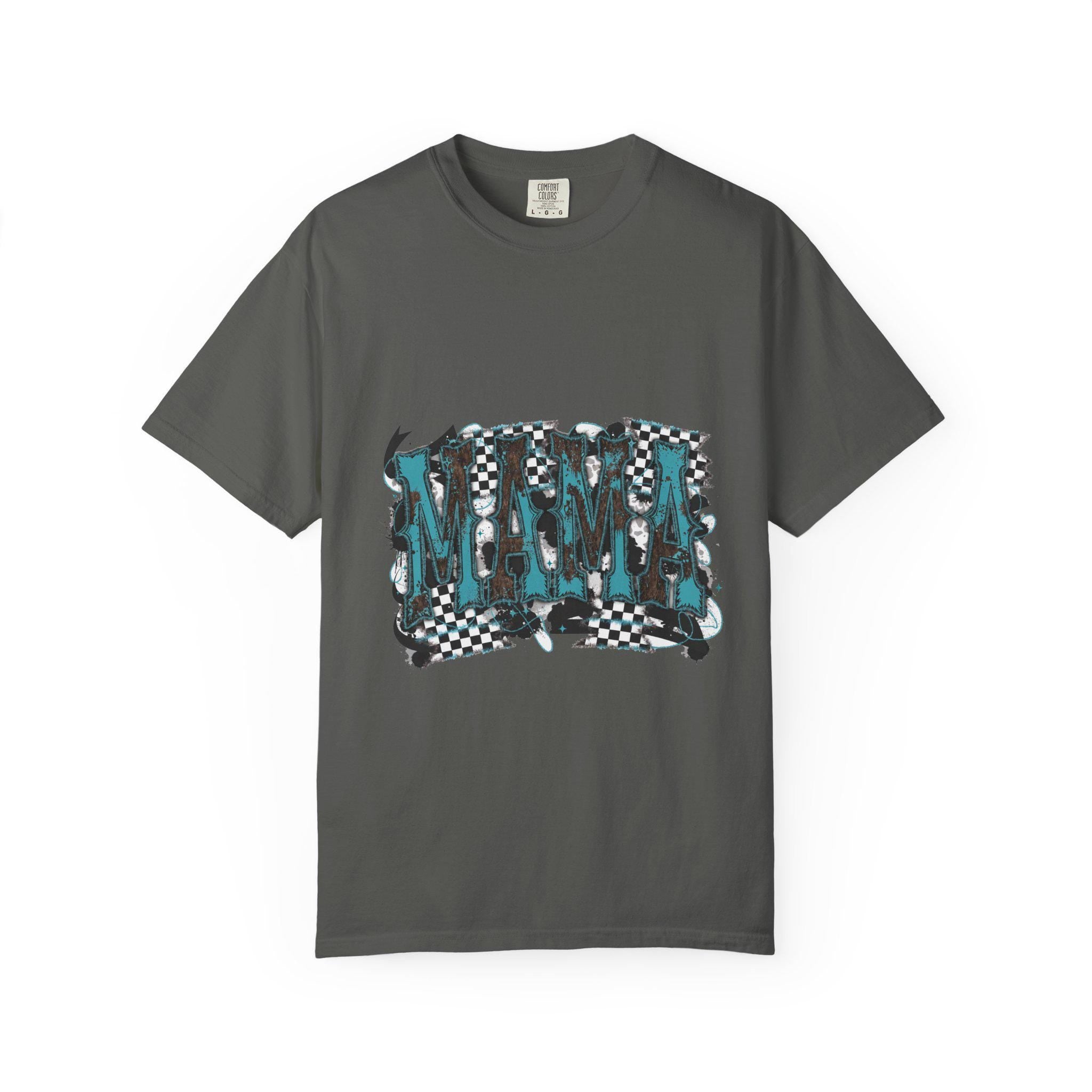 Mama Checkerboard Graphic T-Shirt