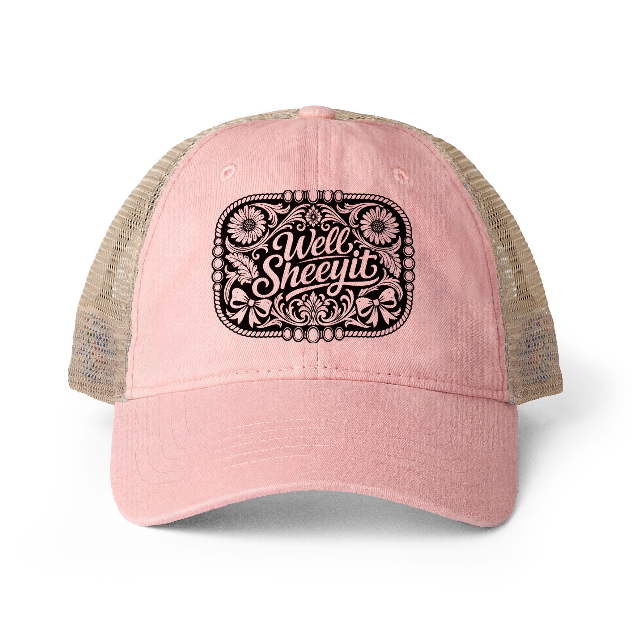 Women's Washed Mesh-Back Cap