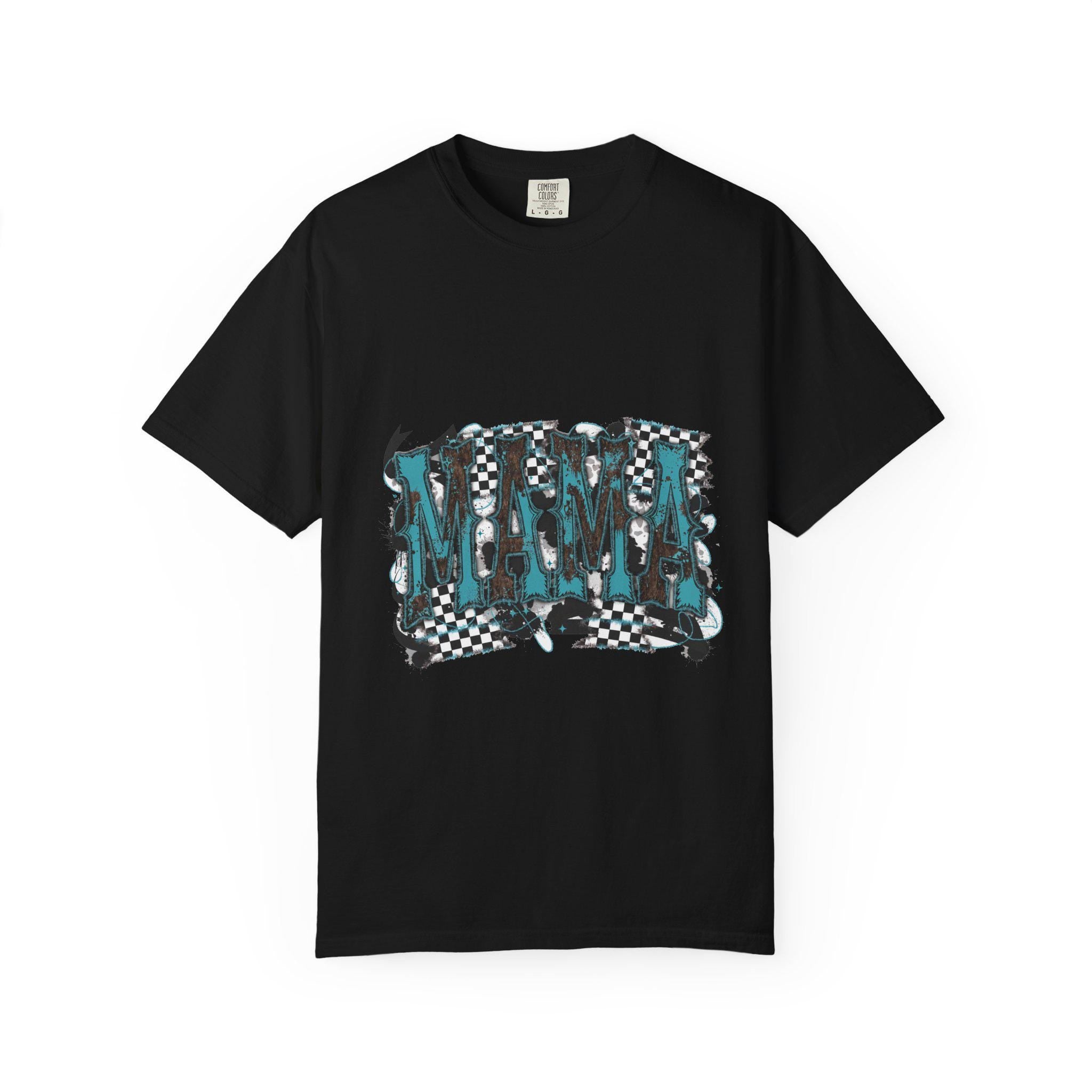 Mama Checkerboard Graphic T-Shirt